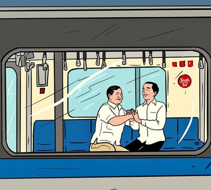 Di Balik Pertemuan Jokowi dan Prabowo Di MRT