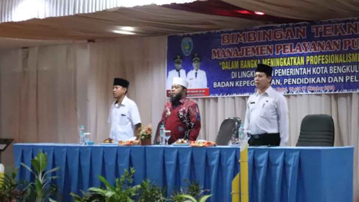 Tingkatkan Pelayanan Publik, Pemkot Bengkulu Gelar Bimtek