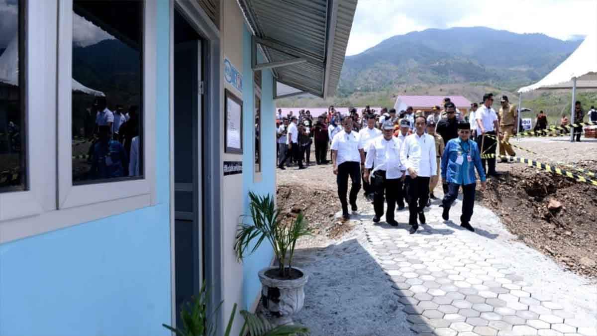 Jokowi Tinjau Pembangunan Hunian Tetap untuk Korban Gempa Palu