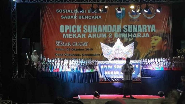 Lewat Wayang Golek, BNPB Sosialisasikan Budaya Sadar Bencana