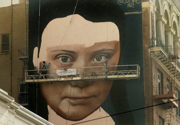 Mural ‘Giant Greta’ akan Mengawasi San Francisco Setiap Hari