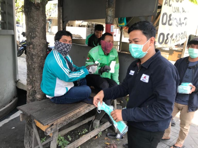 Tim Satgas COVID-19 PMII Jatim Cegah Penyebaran Virus Corona