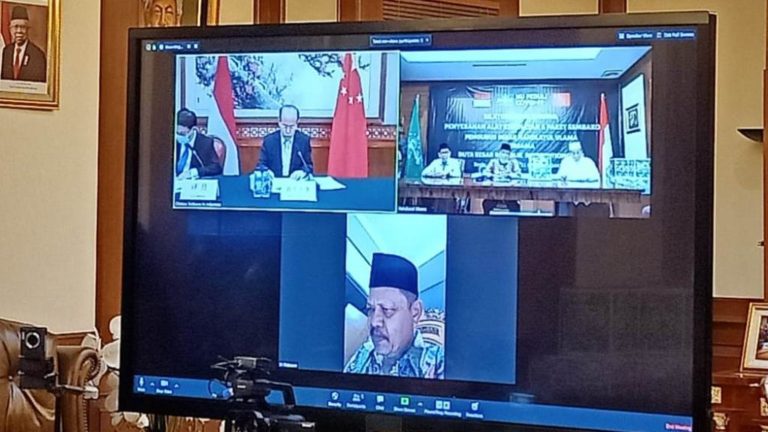 PBNU dan Dubes Tiongkok Buka Puasa Bersama secara Virtual