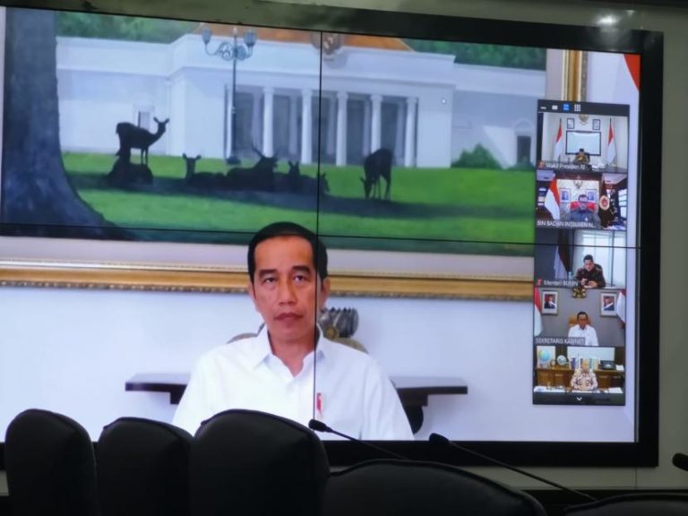 Presiden Tekankan Perlunya Evaluasi dan Target Pelaksanaan PSBB