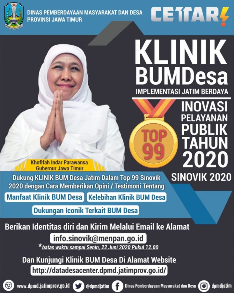 Perkuat BUM Desa, Pemprov Jatim Bentuk Program Klinik BUMDes