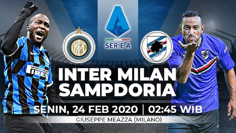 Live Streaming Inter Milan vs Sampdoria, Kick Off 02.45 WIB