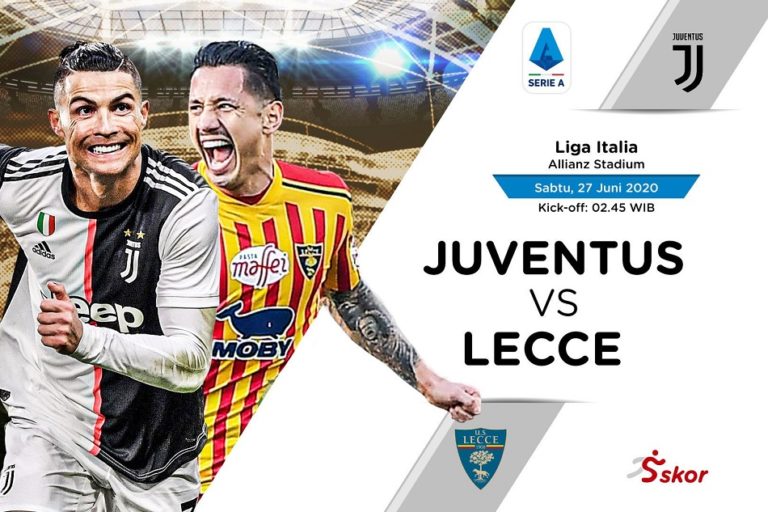 Live Streaming Juventus vs Lecce, Sabtu 27 Juni 2020