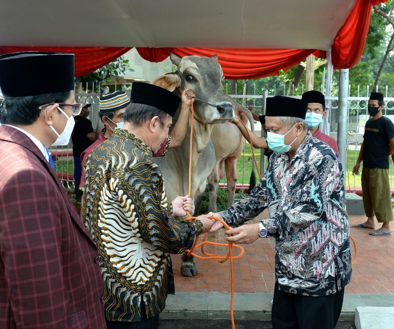 Presiden Serahkan Hewan Kurban ke Masjid Istiqlal