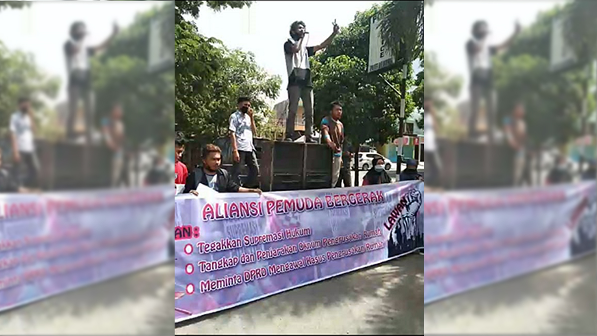 Mahasiswa Bulukumba Gelar Aksi Tuntut Penyeleasian Kasus Pengrusakan Rumah