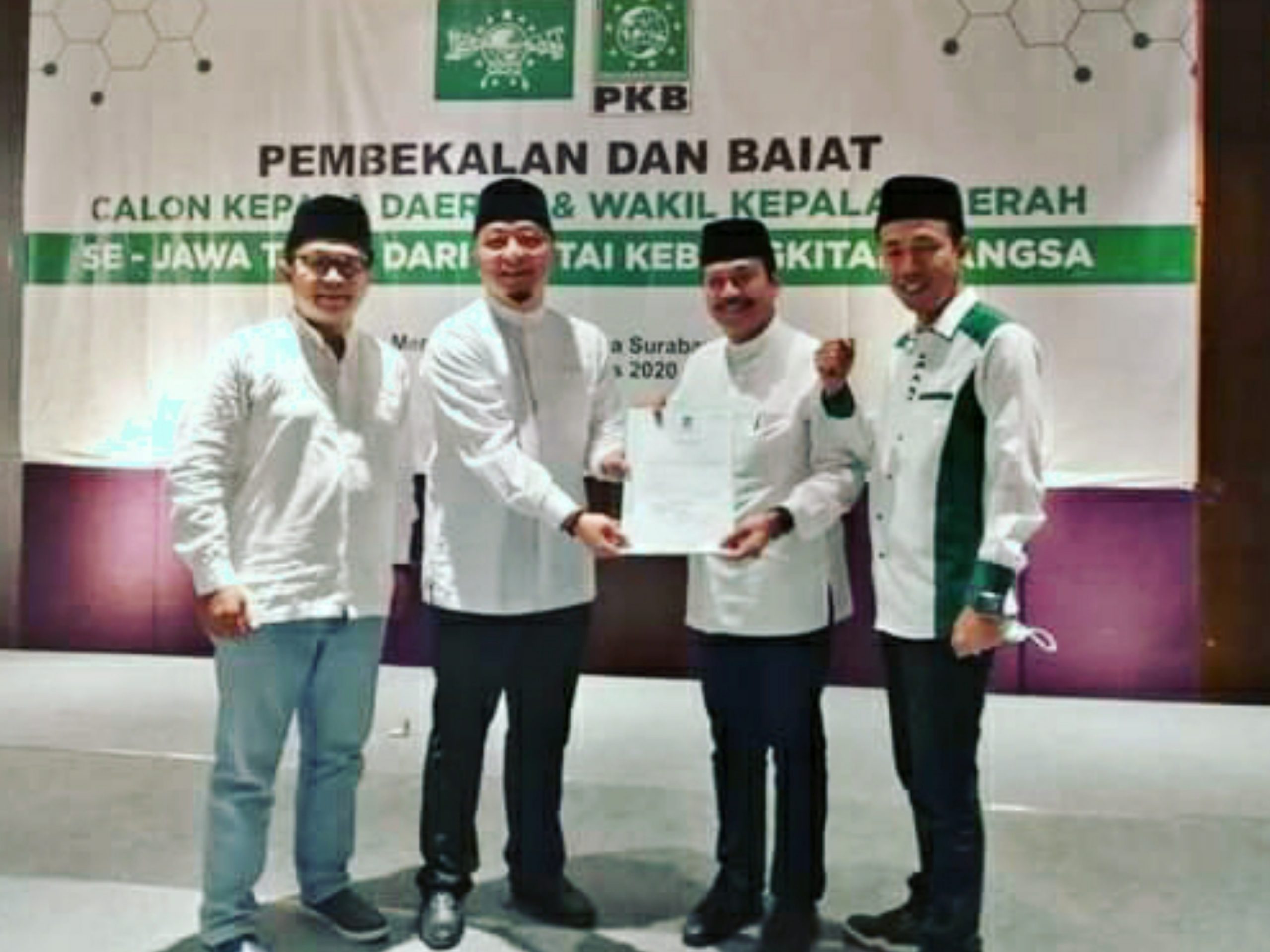 Paslon QA Jalani Baiat PWNU Jatim dan Terima Rekom B.1-KWK DPP PKB