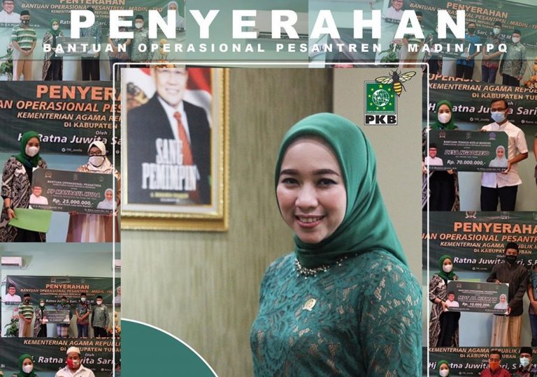 Ratna Juwita Serahkan Bantuan Pada TPQ, Madin, Pesantren, dan Lembaga Perekonomian