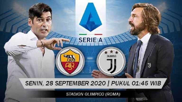Live Streaming Serie A Italia: AS Roma vs Juventus, Malam Ini