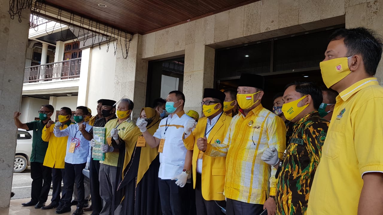 Kader PKB dan Golkar Paser Kawal Pendaftaran Paslon Fahmi-Masitah