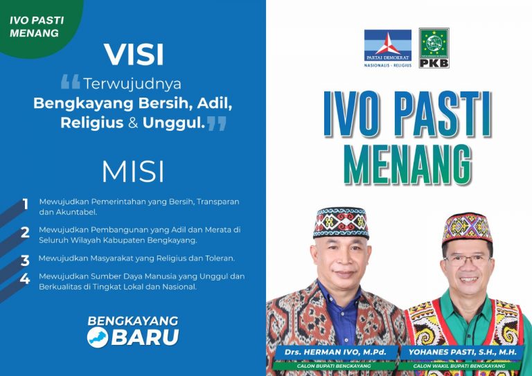 IVO PASTI, Pasangan Calon Bupati Bengkayang Umumkan Visi Misi