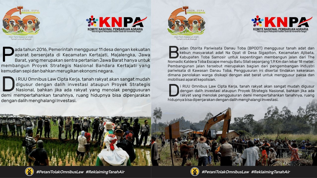 KPA: Omnibus Law Belum Disahkan Saja Perampasan Tanah Begitu Marak