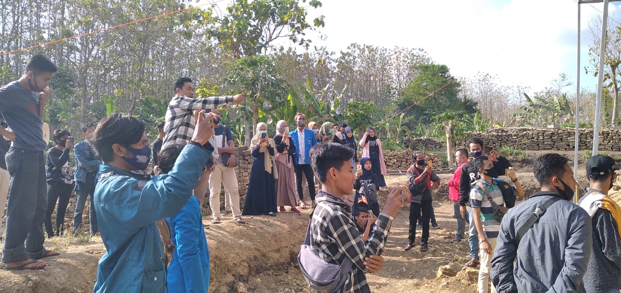 PC PMII Lamongan Kunjungi Eskavasi Situs Candi Pataan