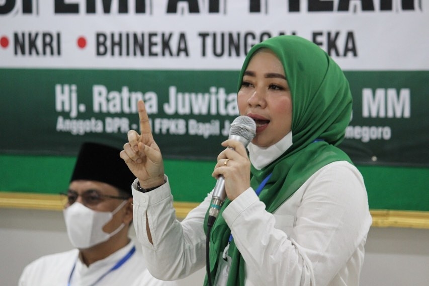 Gelar Sosialisasi Empat Pilar, Ratna Juwita Hadirkan Tokoh dan Anggota Muslimat NU