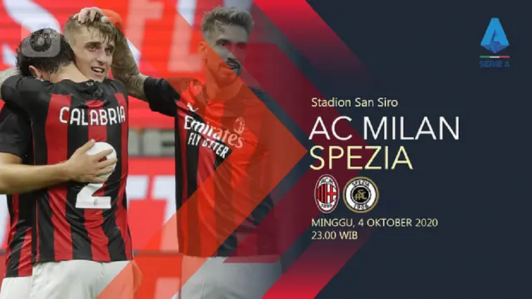 Live Streaming AC Milan vs Spezia, Malam Ini
