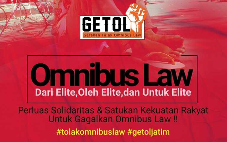 Getol Jatim: Tolak Omnibus Law, Selamatkan Indonesia dari Kehancuran