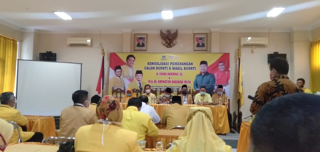 Rakor DPD Golkar Gresik, Tim Internal Mantapkan Strategi Pemenangan Paslon Niat