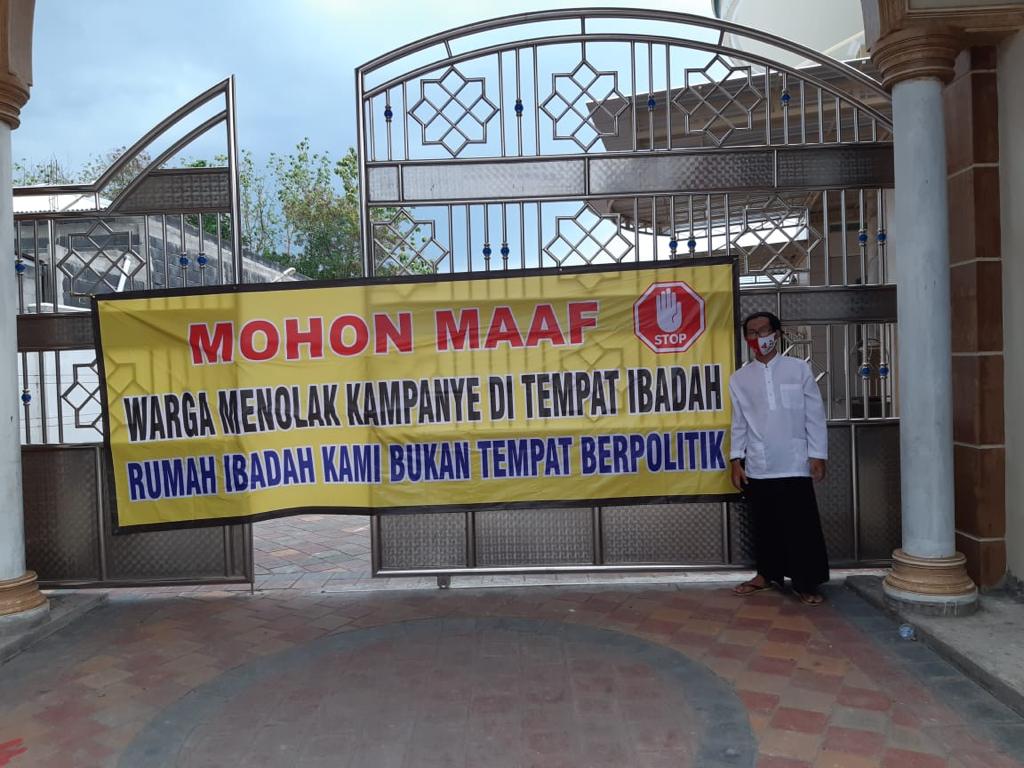 Warga Gresik Selatan Larang Kampanye di Masjid