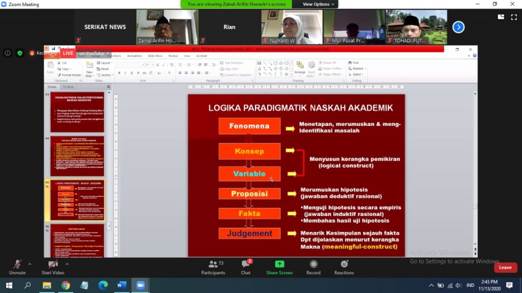 MUI Berkomitmen Membangun Prinsip dan Harmonisasi Perda