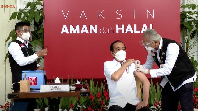 Presiden Jokowi Terima Suntikan Dosis Pertama Vaksinasi Covid-19