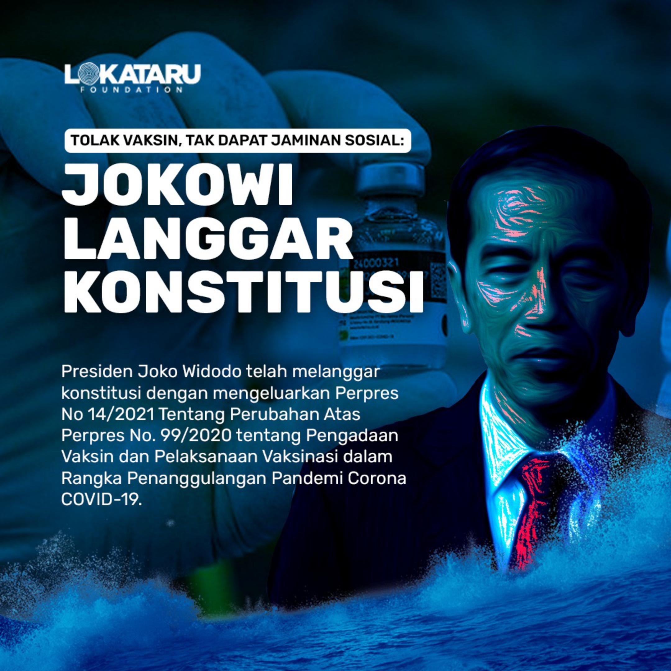 Lokataru Sebut Presiden Jokowi Langgar Konstitusi
