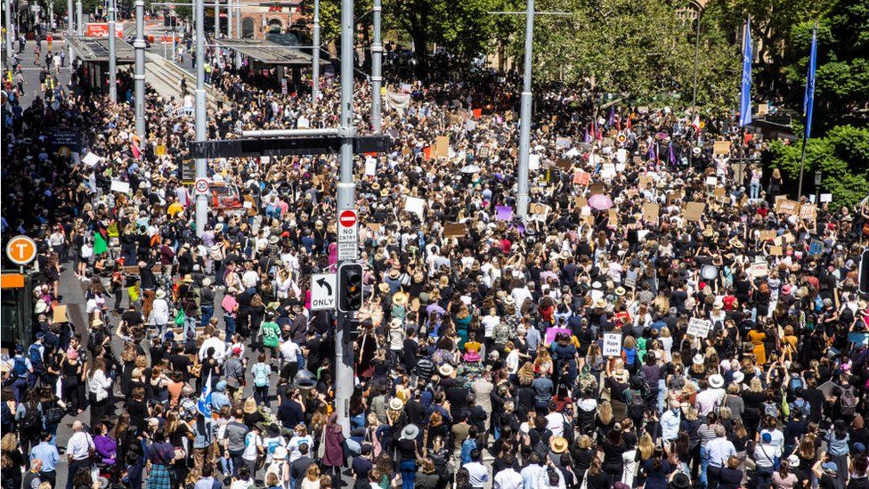 Keadilan 4 Maret: Ribuan Orang Australia Melakukan Aksi Menentang Kekerasan Seksual