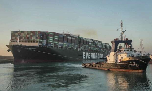 Karam dan Menghambat Jalur Perdagangan Utama Dunia, Kapal Raksasa Ever Given Berhasil Diselamatkan