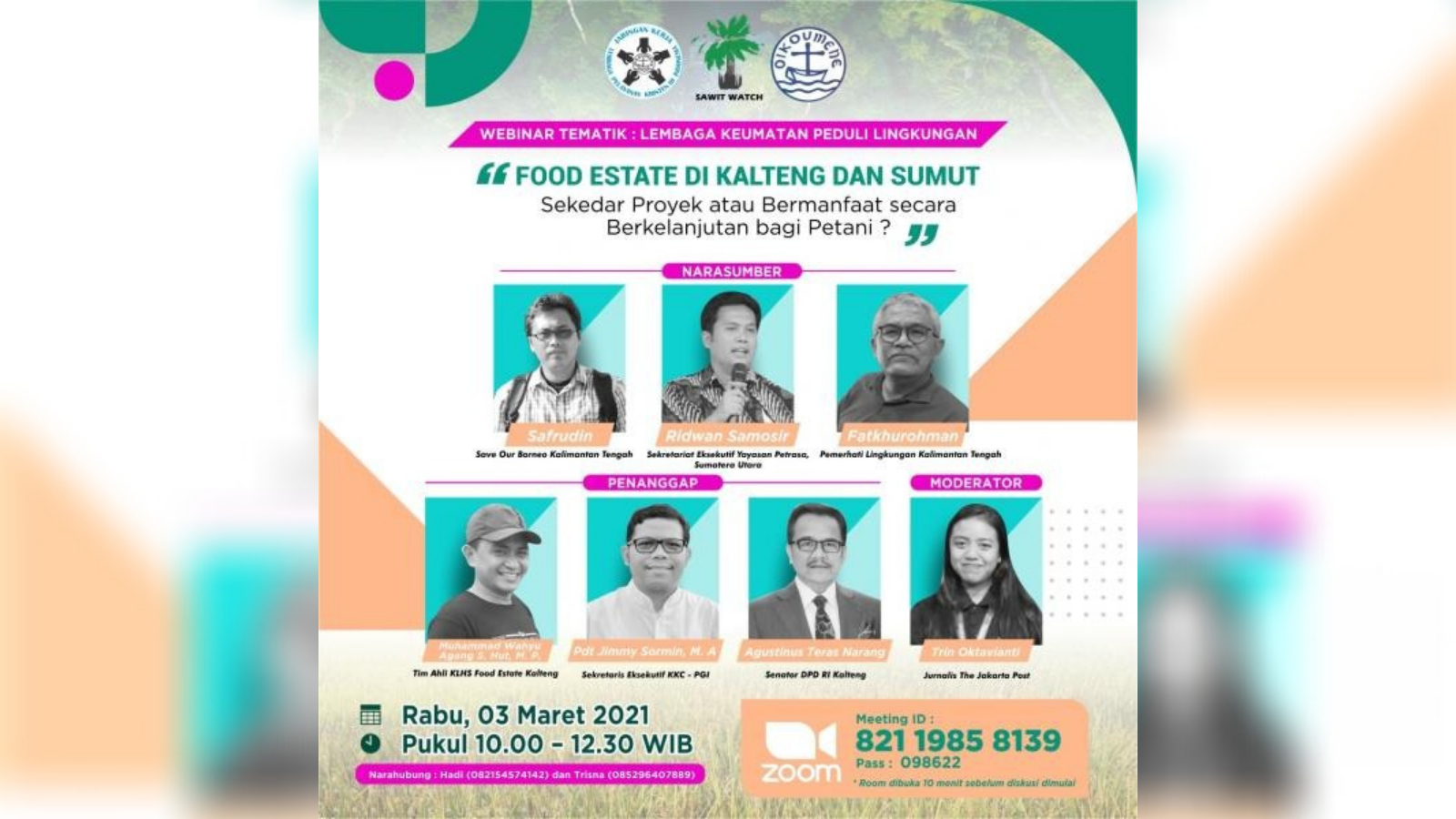 Mempertanyakan Manfaat Proyek Food Estate di Kalteng dan Sumut