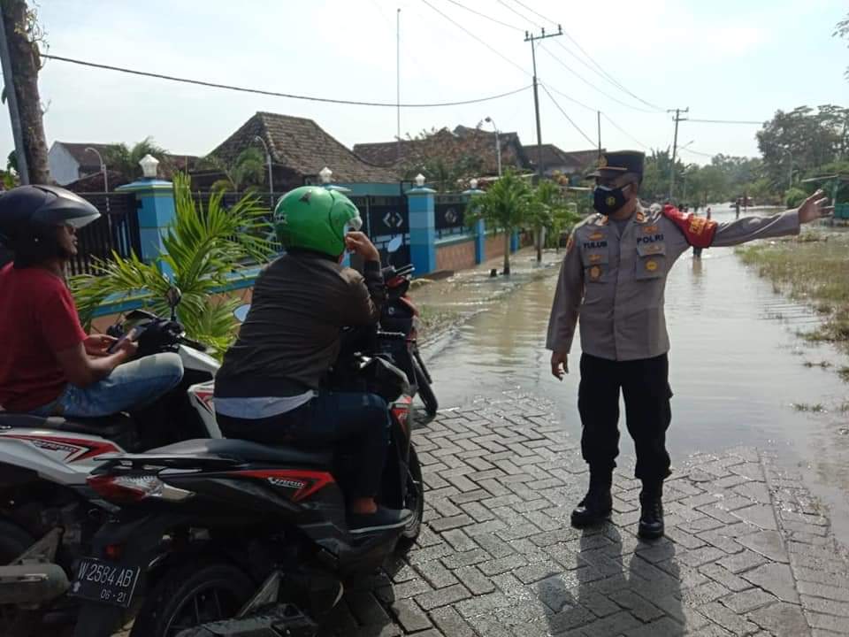 Lagi, Luapan Kali Lamong Gresik Kembali Banjiri Kecamatan Benjeng dan Balongpanggang