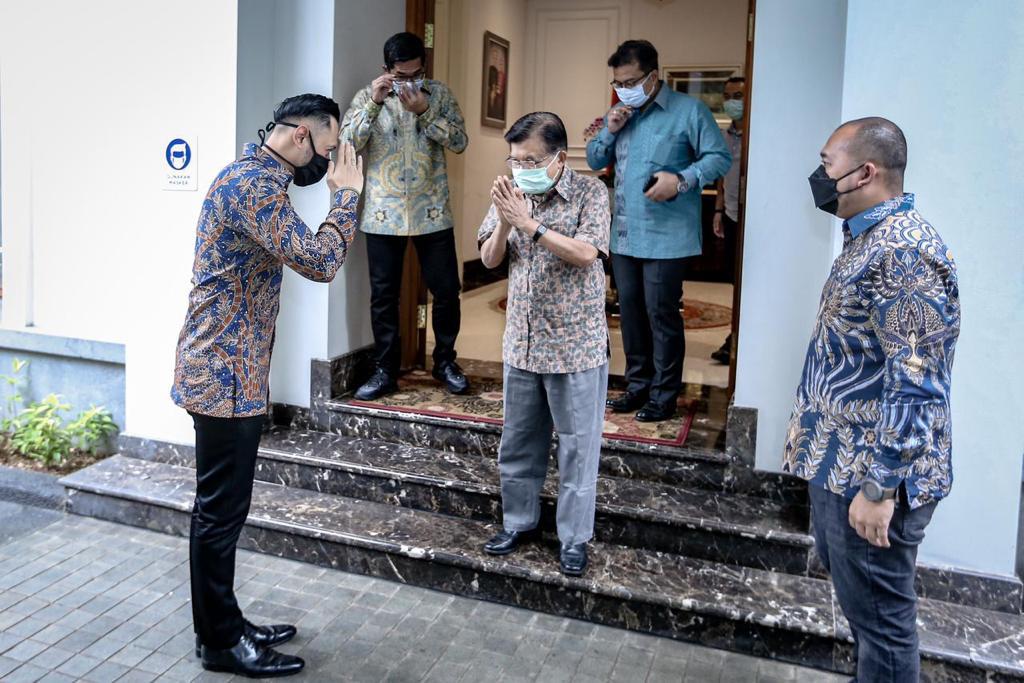 Kunjungi Jusuf Kalla, AHY Bicarakan Isu Politik dan Kebangsaan