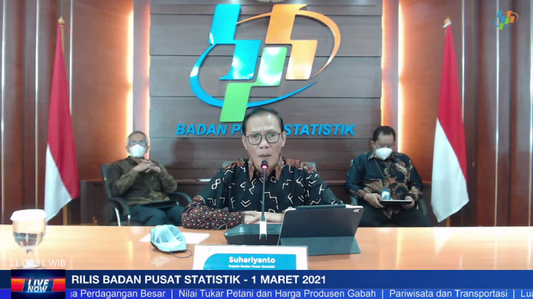 BPS Catat Inflasi Bulan Februari Capai 0,10 Persen