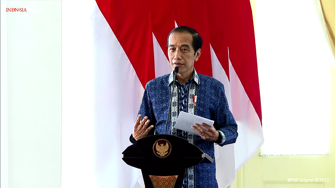 Di Rakernas HIPMI 2021, Jokowi Ingatkan Bahaya Predatory Pricing