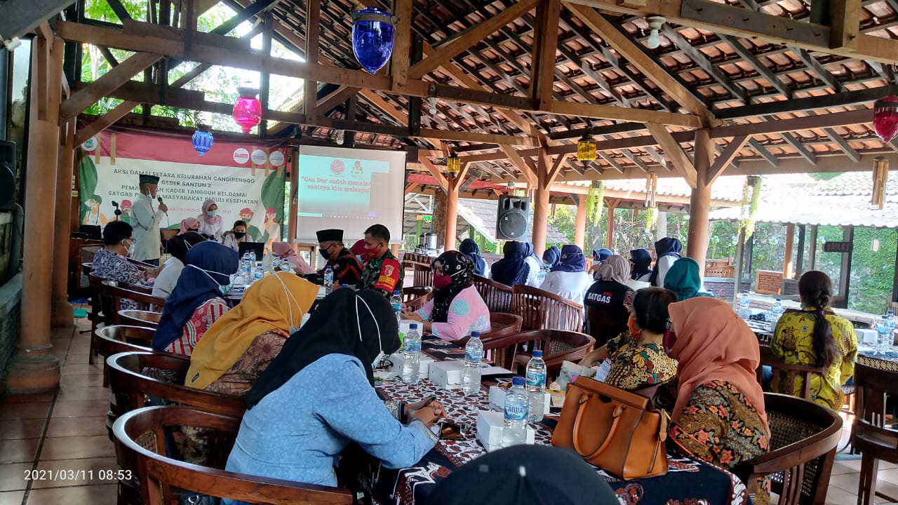 Cegah Ideologi Intoleran, Kelurahan Damai Candirenggo Gelar GEBER SANTUN