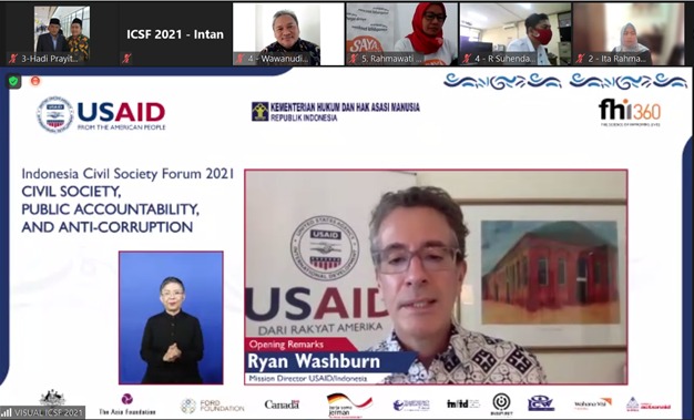 Buka ICSF 2021, USAID: Masyarakat Sipil Pilar Penting Demokrasi