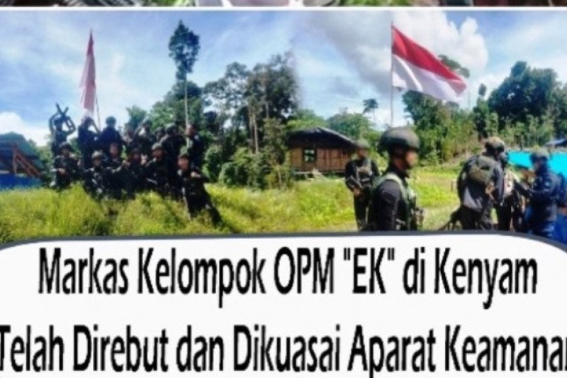 TNI dan POLRI Berhasil Menguasai Markas Kelompok OPM Egianus Kogoya