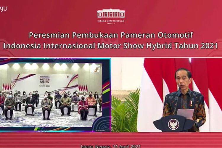 Jokowi Resmi Buka Pameran IIMS Hybrid 2021