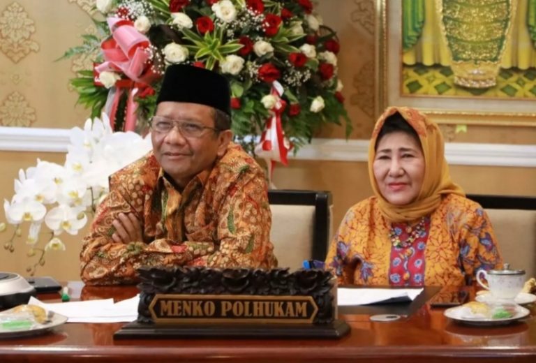 Menko Polhukam Halal Bihalal Virtual Bersama Para Menteri