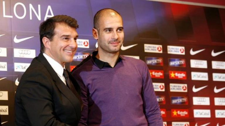 Laporta Ingin Pep Guardiola Latih Barca Lagi