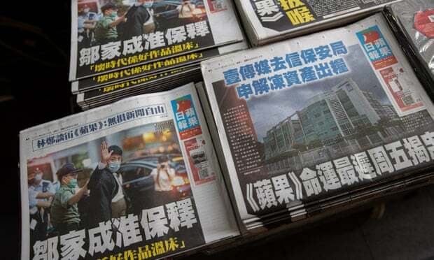Surat Kabar Pro-Demokrasi Hong Kong Dibredel Pemerintah
