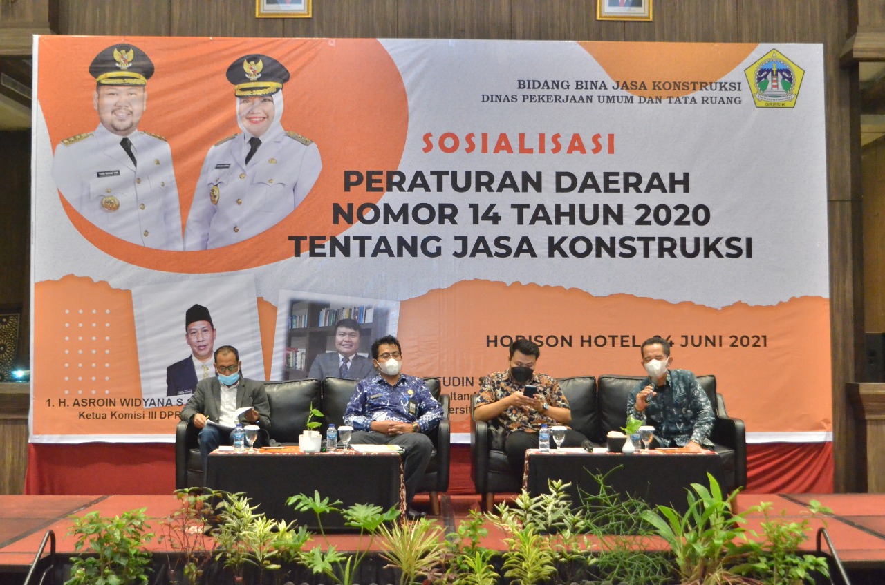 Banyak Penyedia Jasa Konstruksi di Gresik Belum Paham Perda 14 Tahun 2020