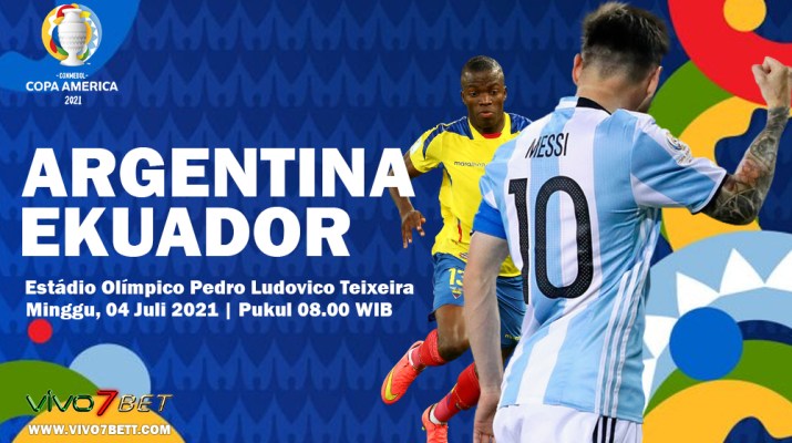 Live Streaming Argentina vs Ekuador, 4 Juli 2021