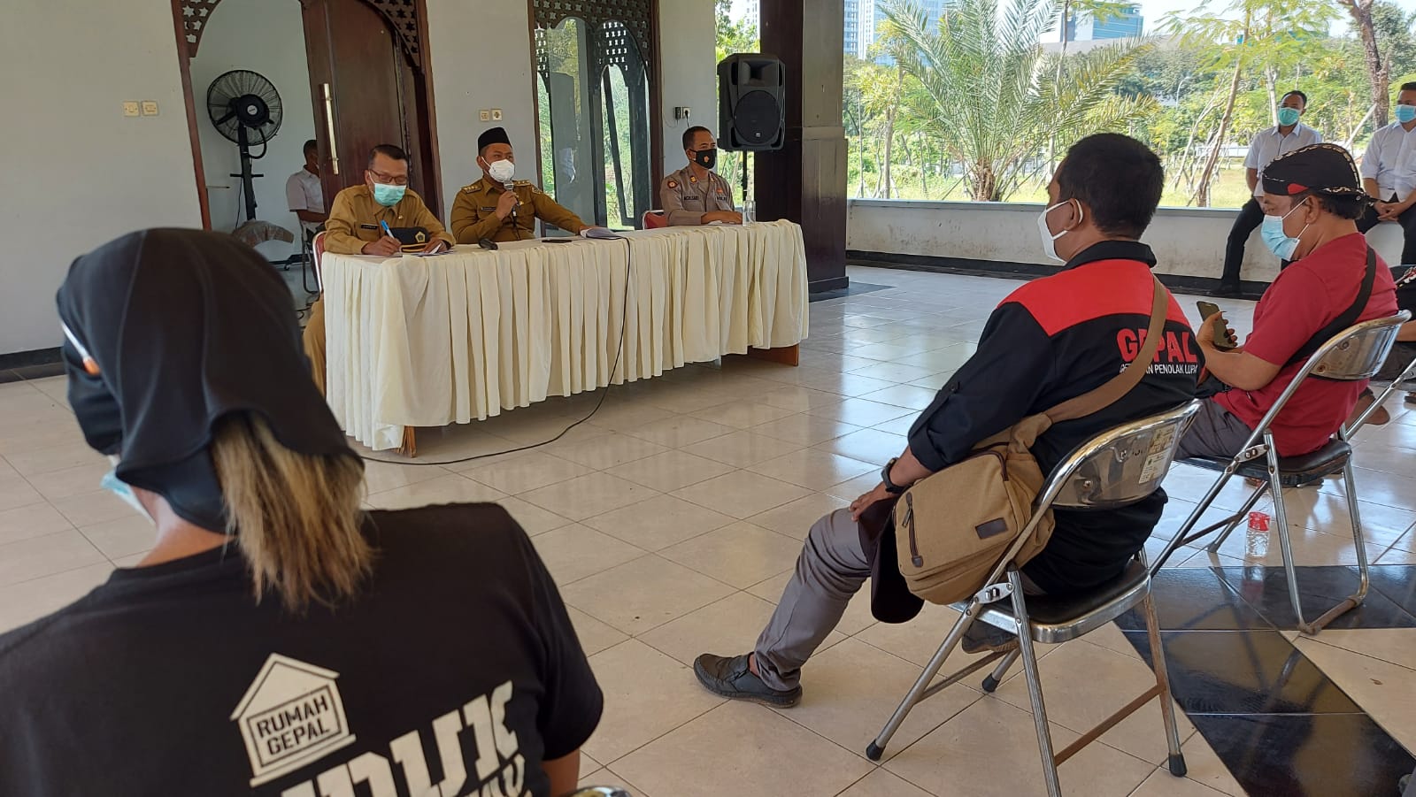 Audiensi di Kantor Pemda Gresik, Gepal Bahas Aturan PPKM Level 4