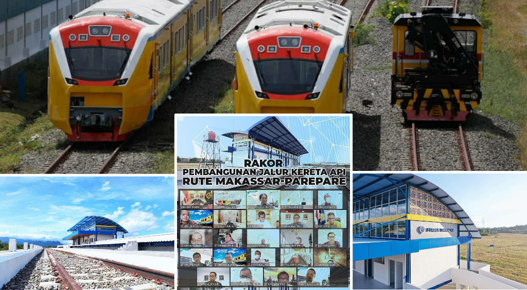 Menhub Dorong Penyelesaian Pembangunan Jalur Kereta Api Makassar-Parepare
