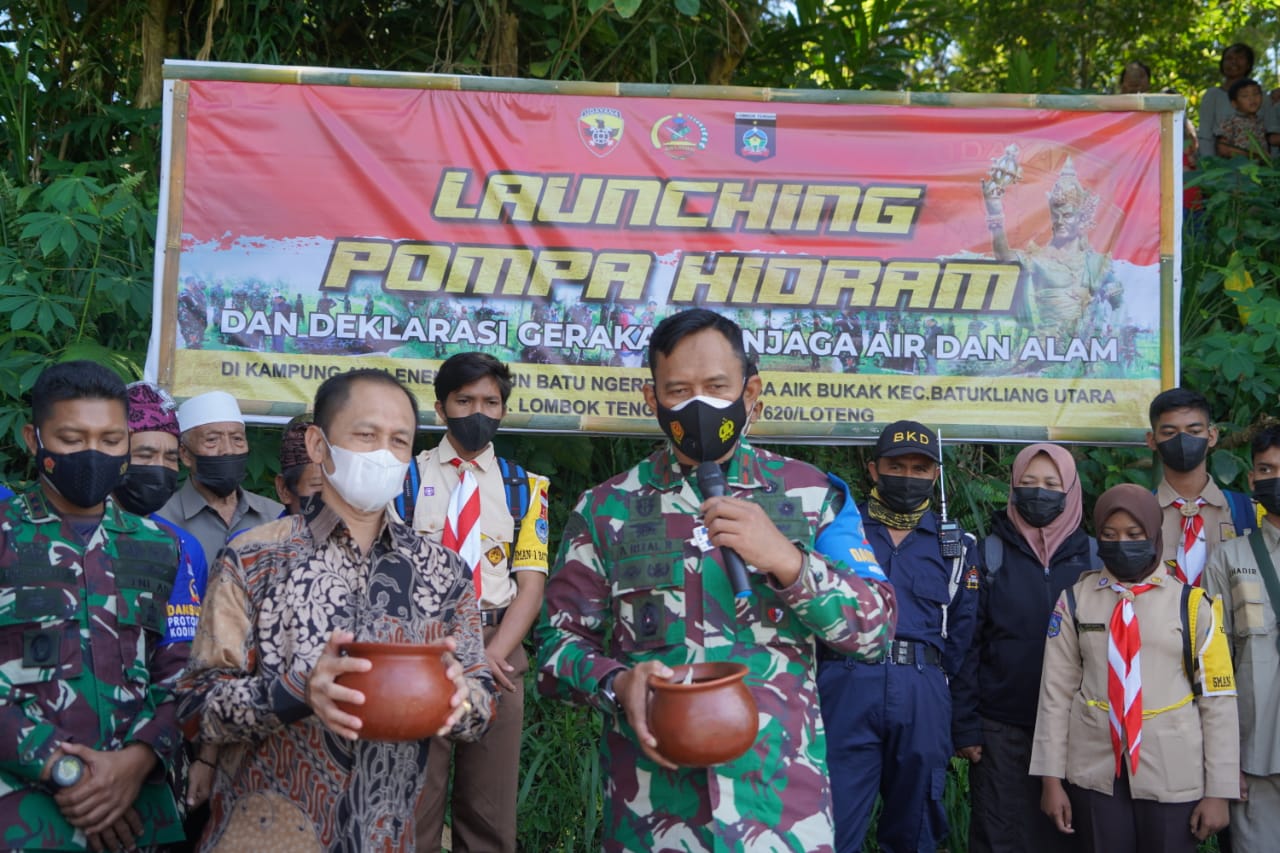 DPRD Lombok Tengah Apresiasi Program Pompa Hidram TNI di Desa Aik Bukak