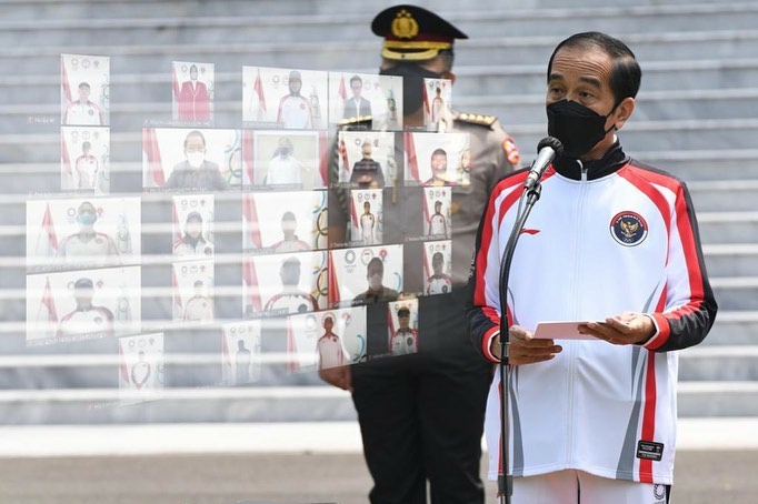 Presiden Lepas Kontingen Indonesia untuk Berlaga di Olimpiade Tokyo 2021