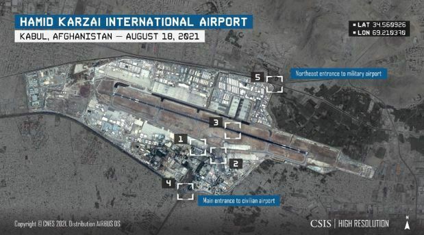 Citra Satelit 18 Agustus Ungkap Landasan Pacu Bandara Kabul ‘Sebagian Besar Kosong’