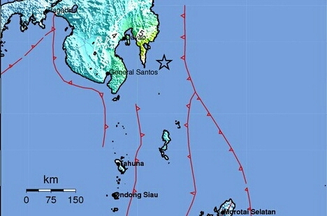 Gempa 7,1 SR Guncang Kepulauan Talaud